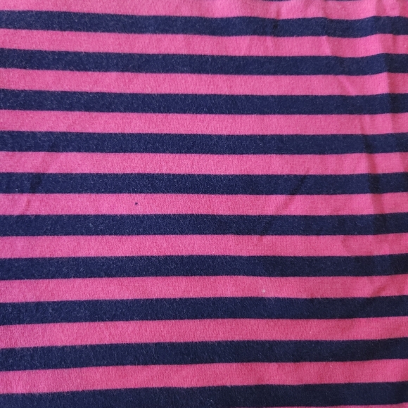 2010s Betsey Johnson Pink Striped Open Back Cami Sz L - Picture 7 of 7